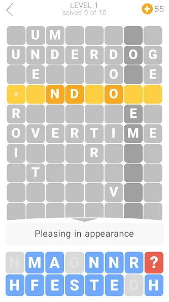 Word Tower Crosswords  [МОД Много монет] Screenshot 3