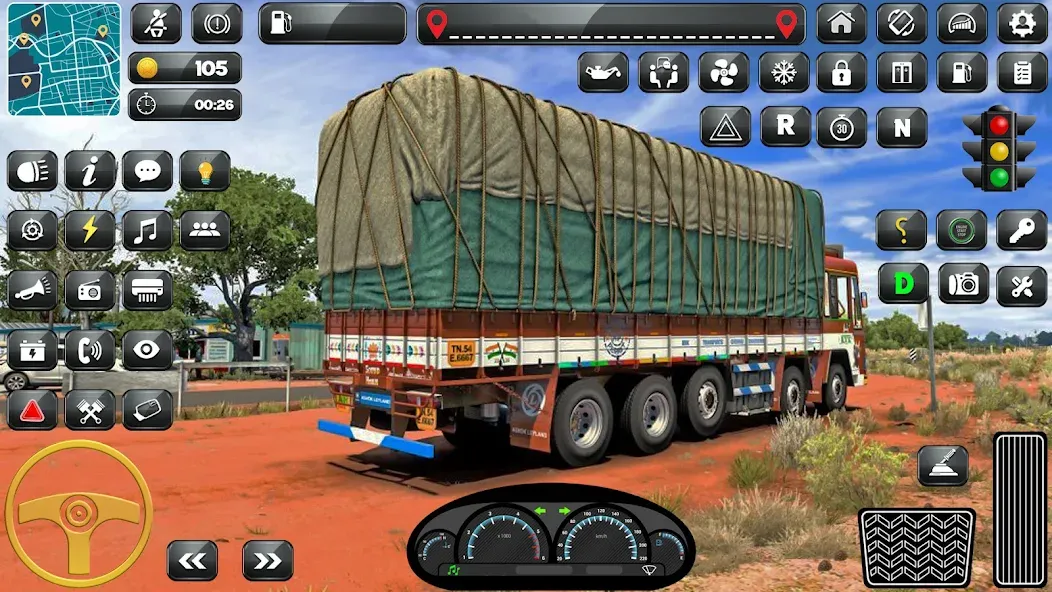 Indian Truck Driver Simulator  [МОД Все открыто] Screenshot 2