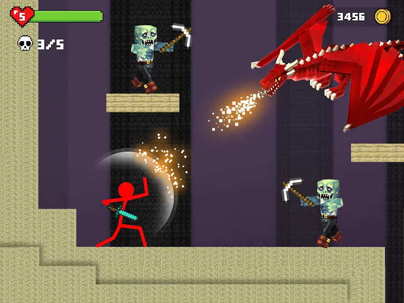 Stick-man Battle - Craft World  [МОД Unlocked] Screenshot 4