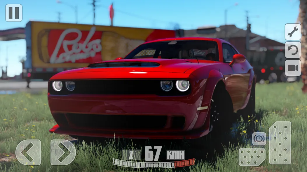 Simulator Dodge Demon Parking (Симулятор парковки  )  [МОД Много денег] Screenshot 1