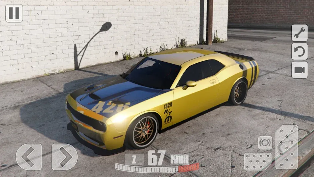 Simulator Dodge Demon Parking (Симулятор парковки  )  [МОД Много денег] Screenshot 5