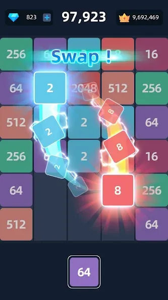 2048™ Merge Block Puzzle (Слияние блочных головоломок)  [МОД Меню] Screenshot 2