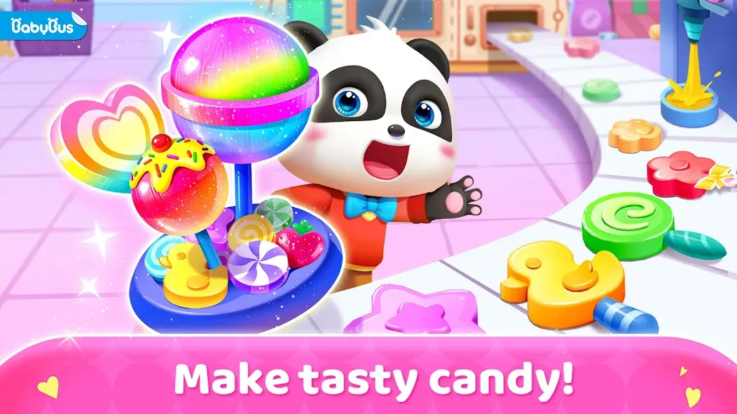 Little Panda's Candy Shop  [МОД Бесконечные деньги] Screenshot 1