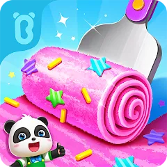 Взломанная Little Panda's Ice Cream Games  [МОД Unlocked] - полная версия apk на Андроид