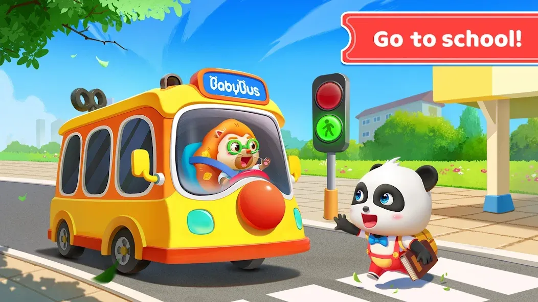 Baby Panda's School Bus  [МОД Бесконечные деньги] Screenshot 4