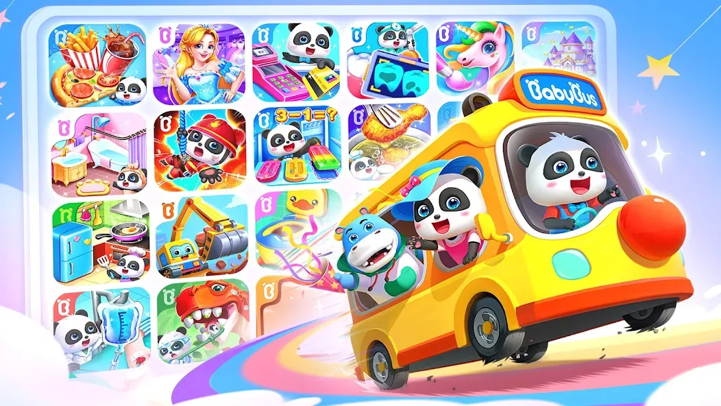 Baby Panda World: Kids Games  [МОД Бесконечные монеты] Screenshot 1