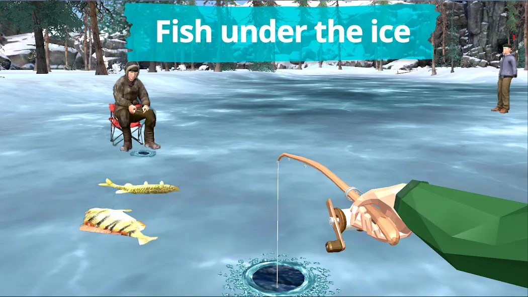 Fishing in the Winter. Lakes.  [МОД Menu] Screenshot 1