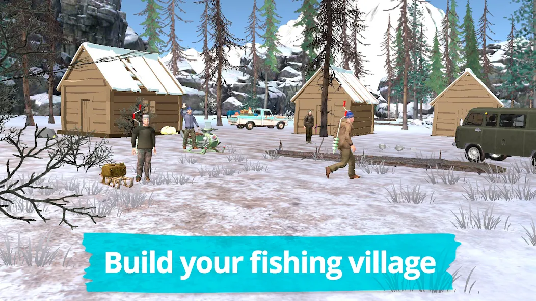 Fishing in the Winter. Lakes.  [МОД Menu] Screenshot 2