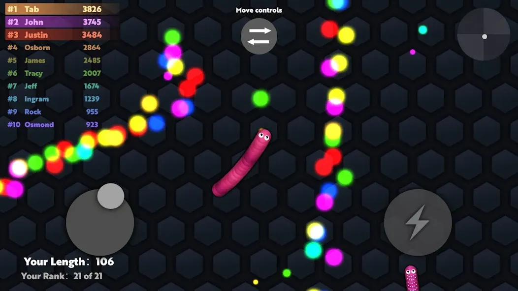 Slide.io - Hungry Snake Game  [МОД Unlimited Money] Screenshot 4