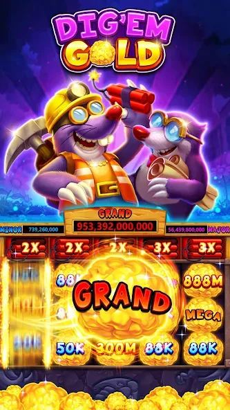 Fat Cat Casino - Slots Game (Фэт Кэт Казино)  [МОД Много монет] Screenshot 1