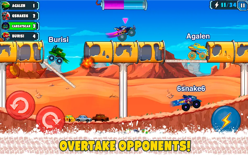 Car Eats Car Multiplayer Race (Кар Итс Кар)  [МОД Menu] Screenshot 1