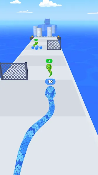 Snake Run Race・3D Running Game (Снейк Ран Рейс)  [МОД Бесконечные деньги] Screenshot 1