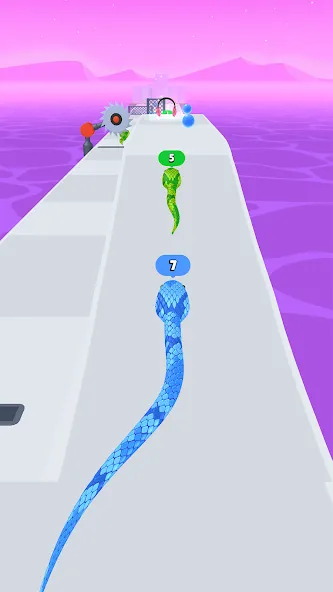 Snake Run Race・3D Running Game (Снейк Ран Рейс)  [МОД Бесконечные деньги] Screenshot 5