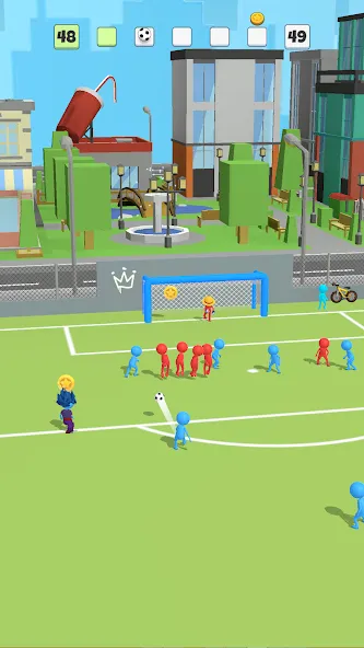 Super Goal: Fun Soccer Game (Супер Гол)  [МОД Unlimited Money] Screenshot 1