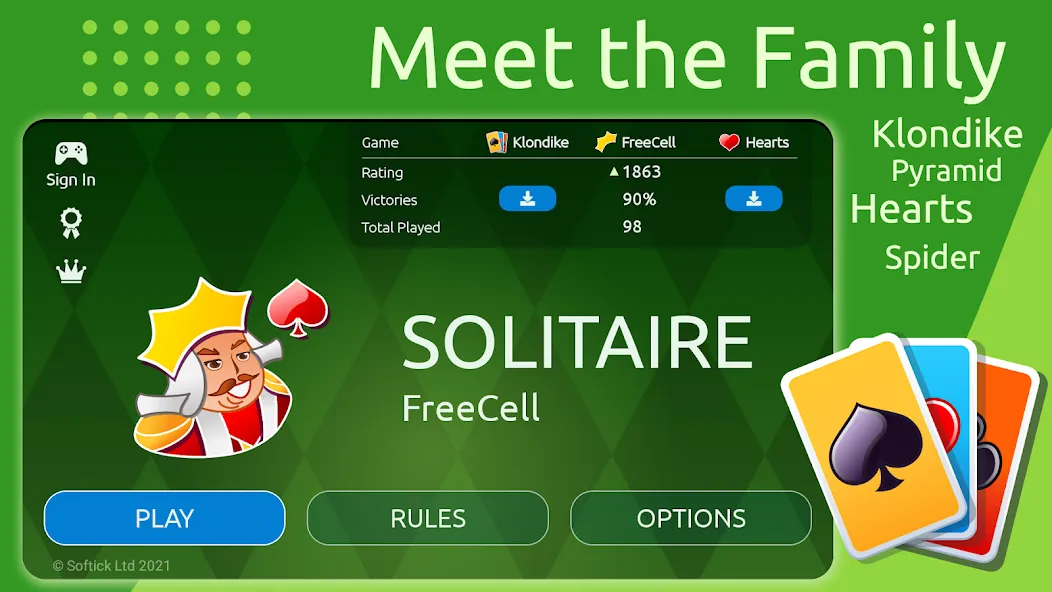 FreeCell  [МОД Бесконечные монеты] Screenshot 2