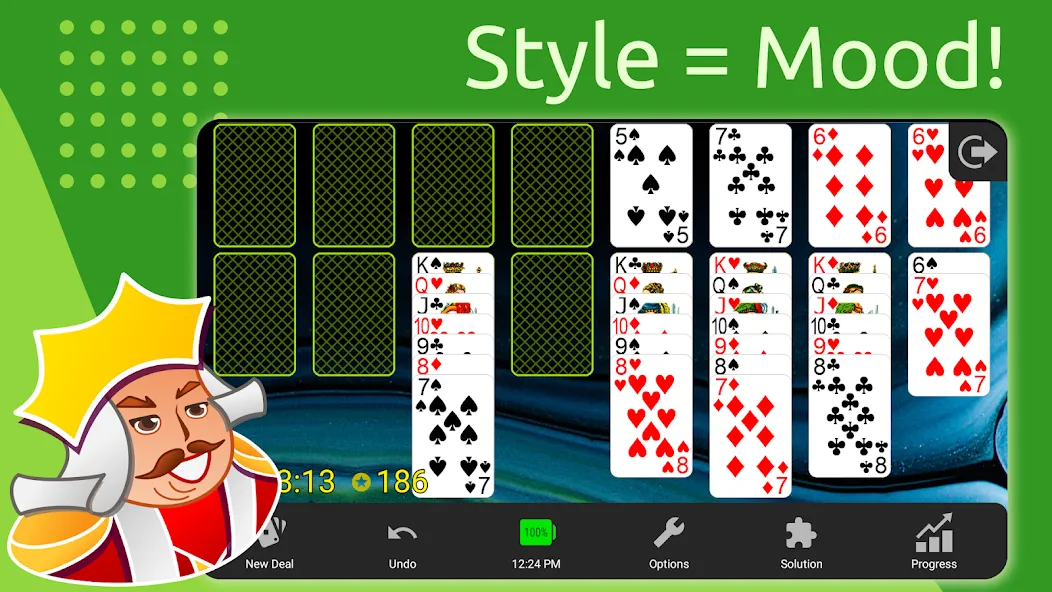 FreeCell  [МОД Бесконечные монеты] Screenshot 5