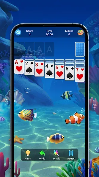 Solitaire, Klondike Card Games  [МОД Много денег] Screenshot 1