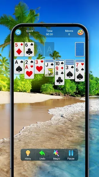 Solitaire, Klondike Card Games  [МОД Много денег] Screenshot 4