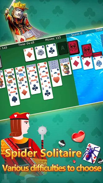 klondike solitaire :card shark  [МОД Бесконечные монеты] Screenshot 4