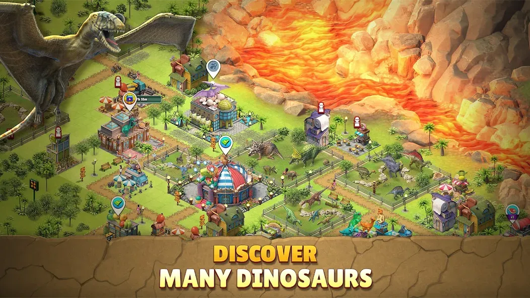 Jurassic Dinosaur: Dino Game (Динозавры юрского периода)  [МОД Menu] Screenshot 4