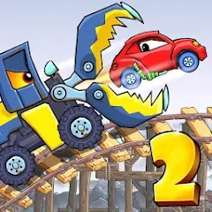 Скачать взломанную Car Eats Car 2 - Racing Game (Кар Еатс Кар 2)  [МОД Menu] - последняя версия apk на Андроид