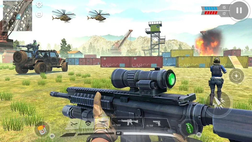 Commando War Army Game Offline  [МОД Бесконечные деньги] Screenshot 4