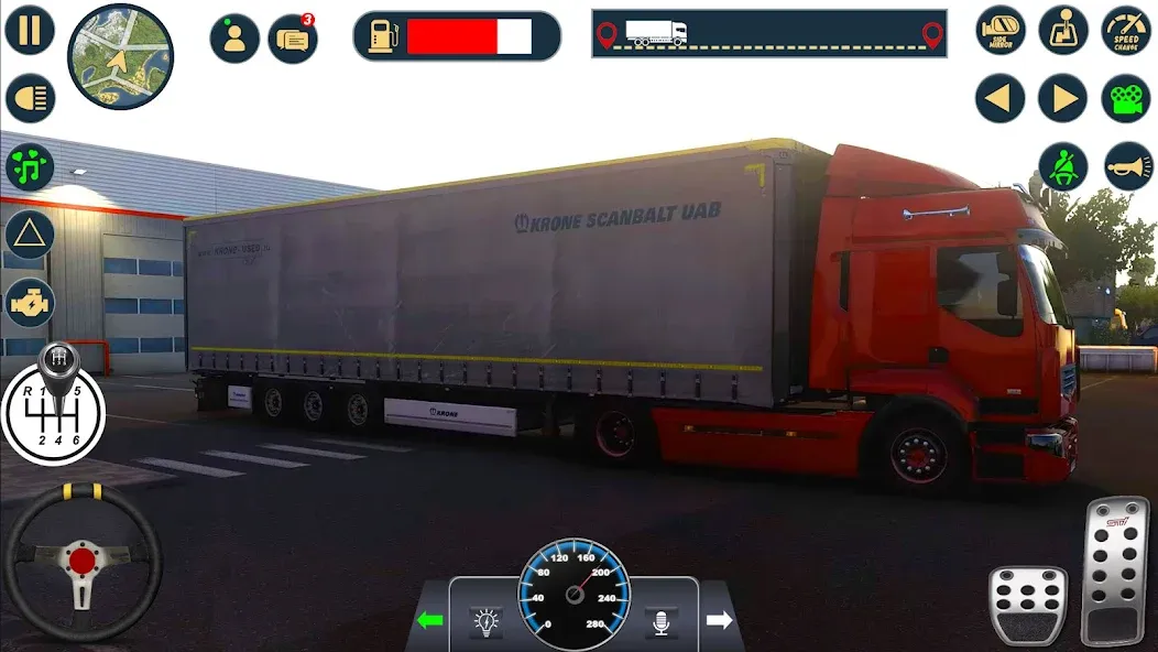 Euro Cargo Truck Simulator 3D  [МОД Меню] Screenshot 1