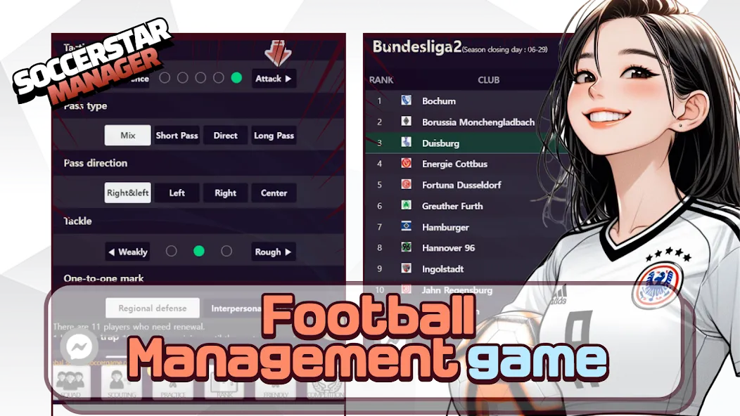 SSM - Football Manager Game (ССМ)  [МОД Menu] Screenshot 1