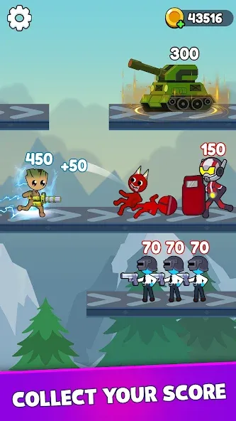 Stick Shooter: Battle Game (Стик Шутер)  [МОД Mega Pack] Screenshot 2