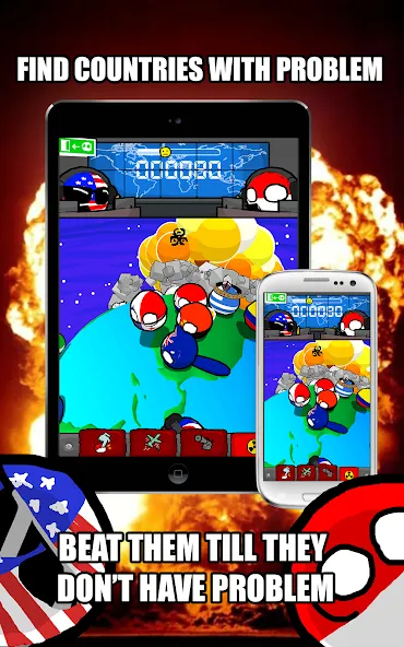 Polandball: Not Safe For World (Поландбол)  [МОД Меню] Screenshot 1