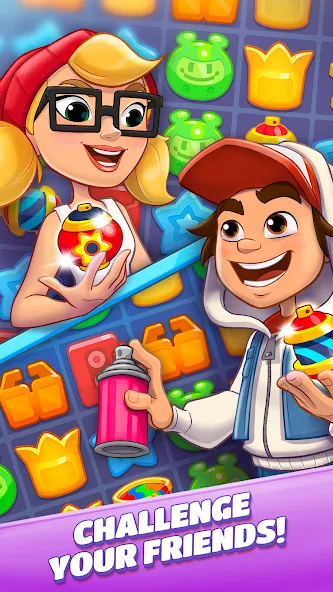 Subway Surfers Match (Сабвей Серферс Матч)  [МОД Меню] Screenshot 4