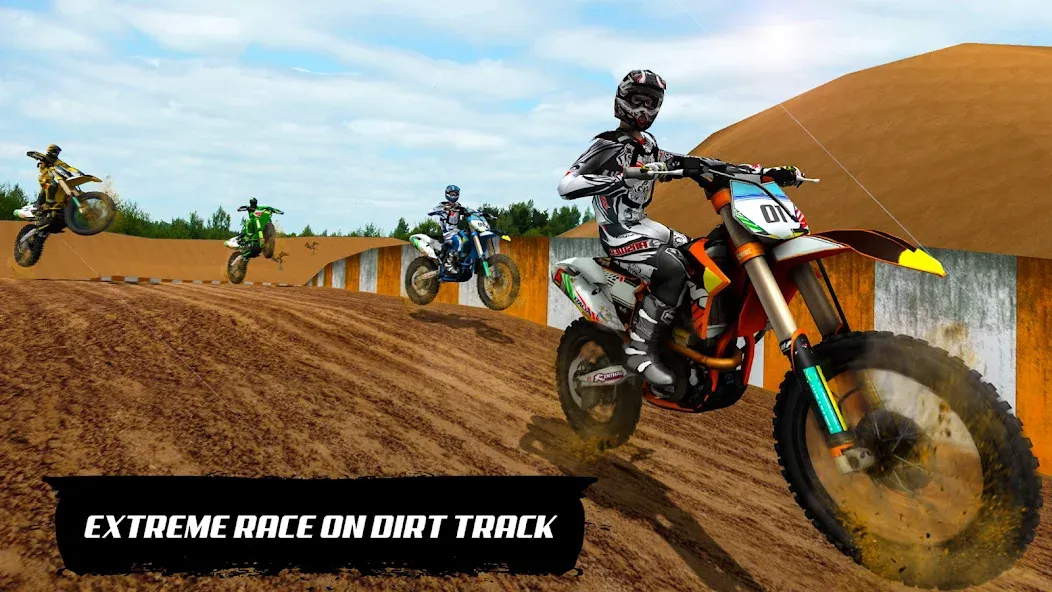 Motocross Dirt Bike Champions (Мотокросс Чемпионы Грязевых Мотоциклов)  [МОД Бесконечные монеты] Screenshot 1