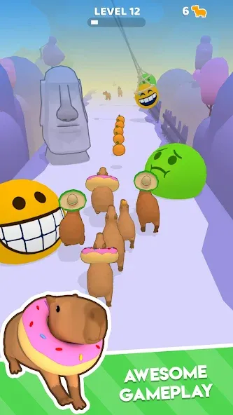 Capybara Rush (Капибара Раш)  [МОД Бесконечные деньги] Screenshot 2