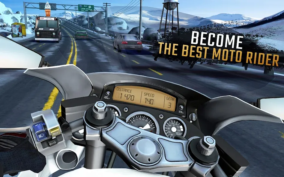 Moto Rider GO: Highway Traffic (Мото Райдер ГО)  [МОД Меню] Screenshot 5