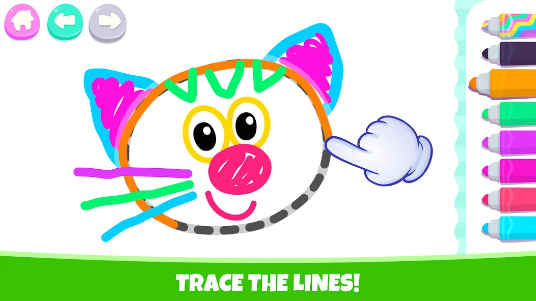 Drawing for kids! Toddler draw  [МОД Бесконечные монеты] Screenshot 2