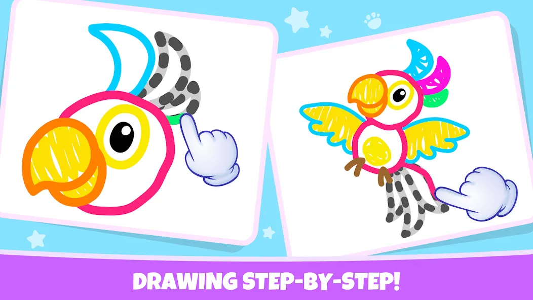 Drawing for kids! Toddler draw  [МОД Бесконечные монеты] Screenshot 3