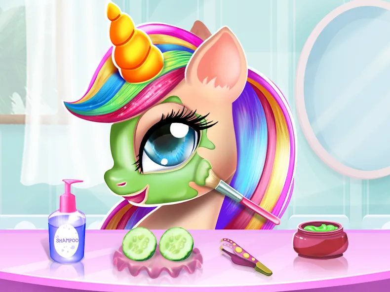 Unicorn Dress up Girls Game  [МОД Меню] Screenshot 3