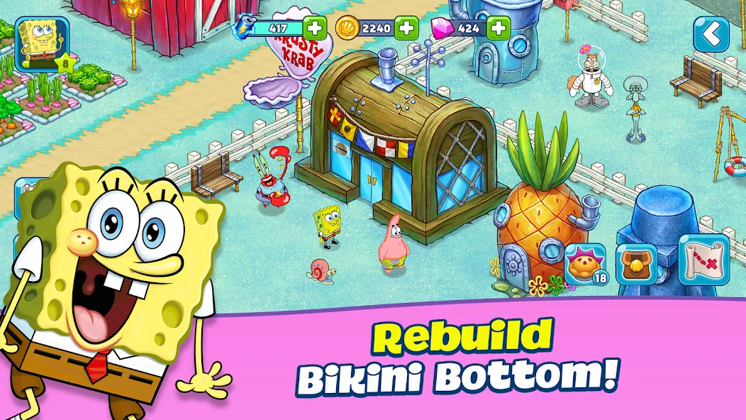 SpongeBob Adventures: In A Jam (Спанч Боб приключения)  [МОД Unlocked] Screenshot 1