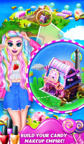 DIY Candy Makeup-Beauty Salon (ДИУАИ Мейкап)  [МОД Unlocked] Screenshot 4