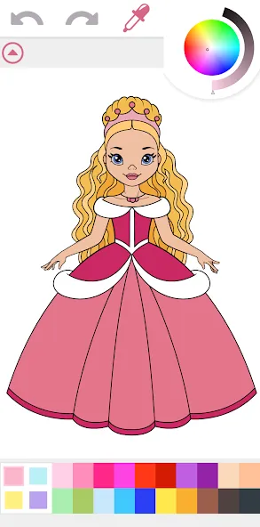 Princess Coloring Book Game  [МОД Меню] Screenshot 1