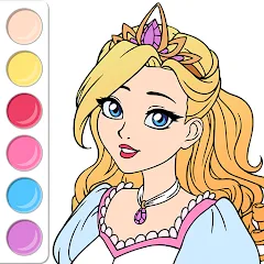 Скачать взлом Princess Coloring Book Game  [МОД Меню] - полная версия apk на Андроид