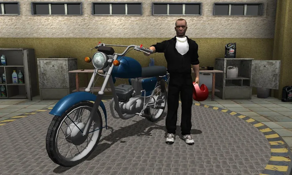 Russian Moto Traffic Rider 3D  [МОД Бесконечные деньги] Screenshot 2