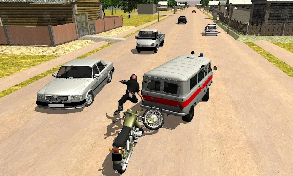 Russian Moto Traffic Rider 3D  [МОД Бесконечные деньги] Screenshot 4