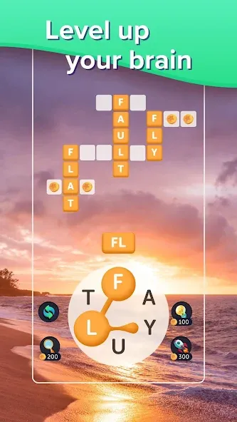 Puzzlescapes Word Search Games (Паззлскейпс Ворд Срч Геймс)  [МОД Меню] Screenshot 3