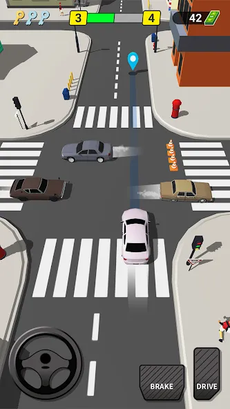 Pick Me Up 3D: Taxi Game (Пик Ми Ап 3Д)  [МОД Меню] Screenshot 1