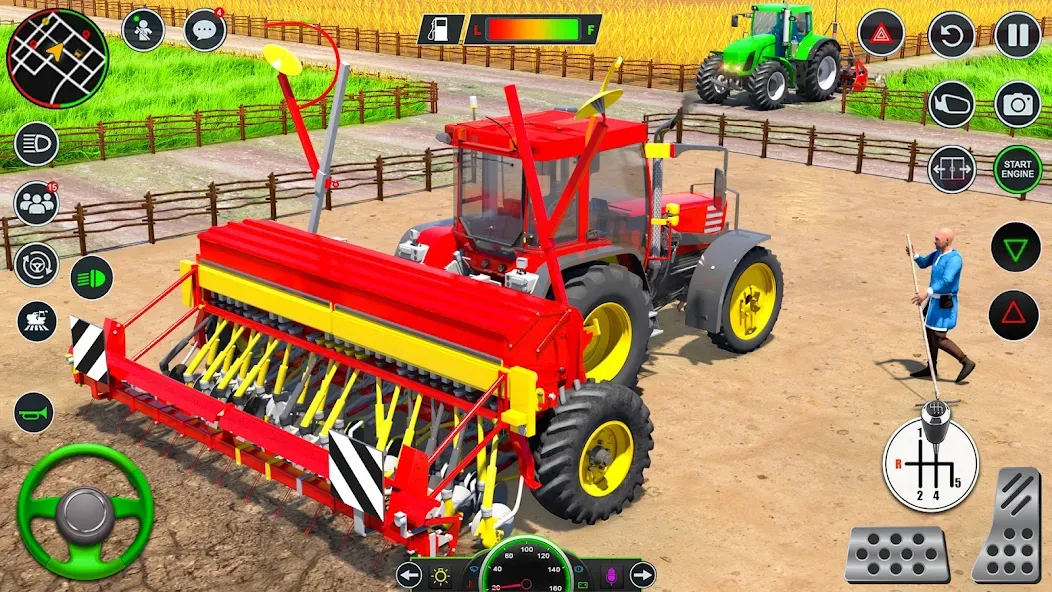 Real Tractor Driving Games (Риал Трактор Драйвинг Геймс)  [МОД Бесконечные монеты] Screenshot 2