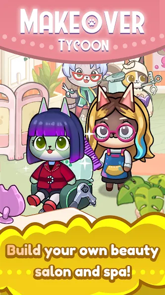 Idle Cat Makeover: Hair Salon  [МОД Unlocked] Screenshot 4