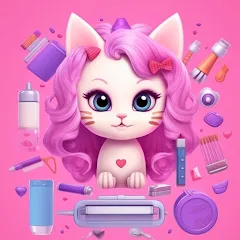 Скачать взлом Idle Cat Makeover: Hair Salon  [МОД Unlocked] - полная версия apk на Андроид