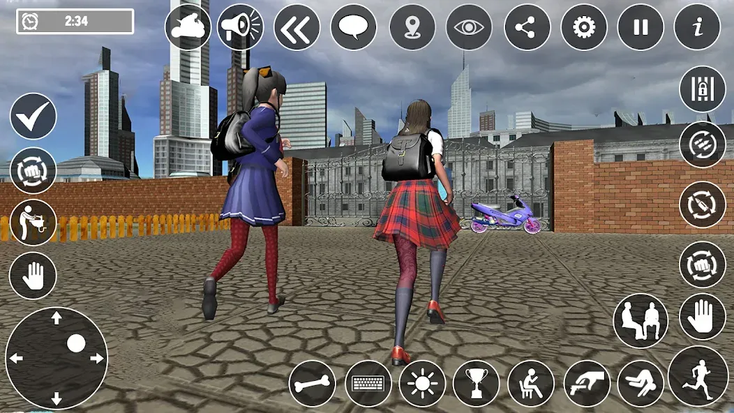 High School Boy Virtual Life  [МОД Бесконечные монеты] Screenshot 4