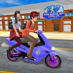 Скачать взломанную High School Boy Virtual Life  [МОД Бесконечные монеты] - последняя версия apk на Андроид